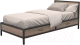 Односпальная кровать Millwood Лофт КМ-3.1/1 Л 207x97x81 (дуб табачный Craft/металл черный) - 