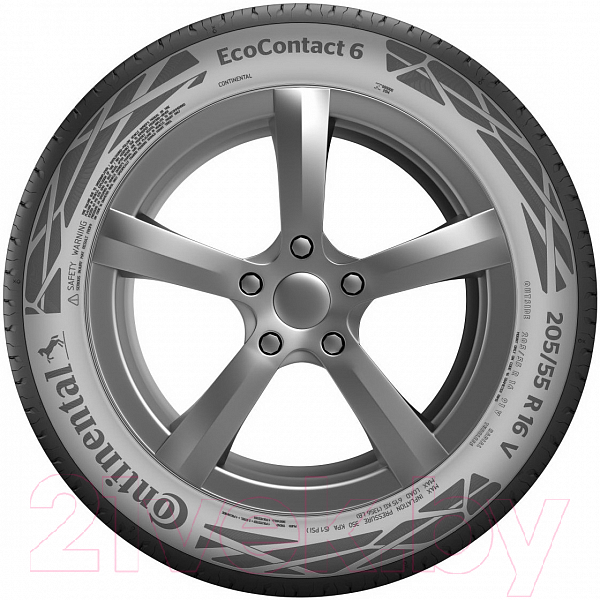 Летняя шина Continental EcoContact 6 225/45R19 96W Run-Flat BMW — фото 3