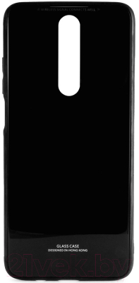 Чехол-накладка Case Glassy для Redmi K30 (черный)