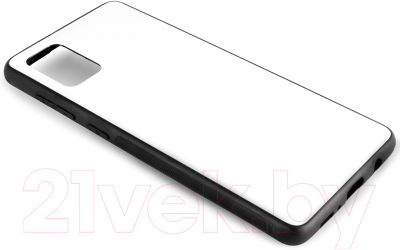 Чехол-накладка Case Glassy для Galaxy A71 (белый)