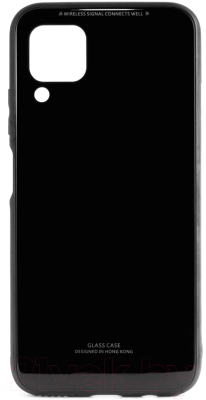 Чехол-накладка Case Glassy для P40 Lite/Nova 6SE (черный)