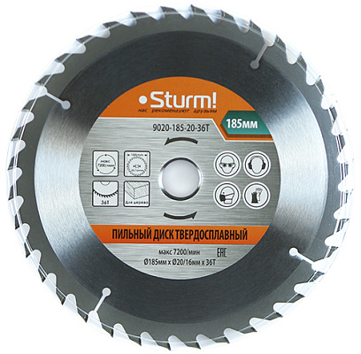Пильный диск Sturm! 9020-185-20-36T