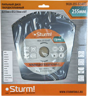 Пильный диск Sturm! 9020-255-32-60T