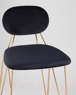 Стул барный Stool Group Элис / FDC8001 MIDNIGHT BLUE FUT-78 (вельвет темно-синий)