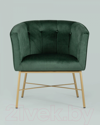 Кресло мягкое Stool Group Шале / FALETTE GREEN (велюр зеленый)