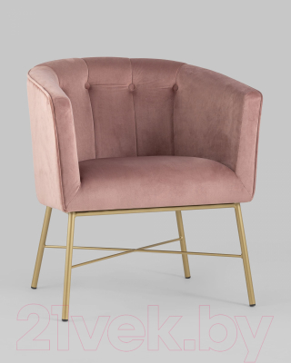 Кресло мягкое Stool Group Шале / FALETTE PINK (велюр розовый)