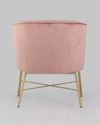Кресло мягкое Stool Group Шале / FALETTE PINK (велюр розовый)