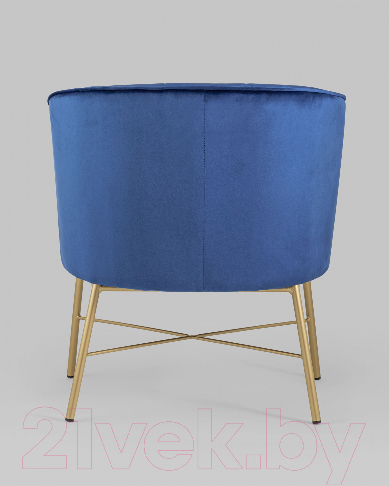 Кресло мягкое Stool Group Шале / FALETTE BLUE (велюр синий)