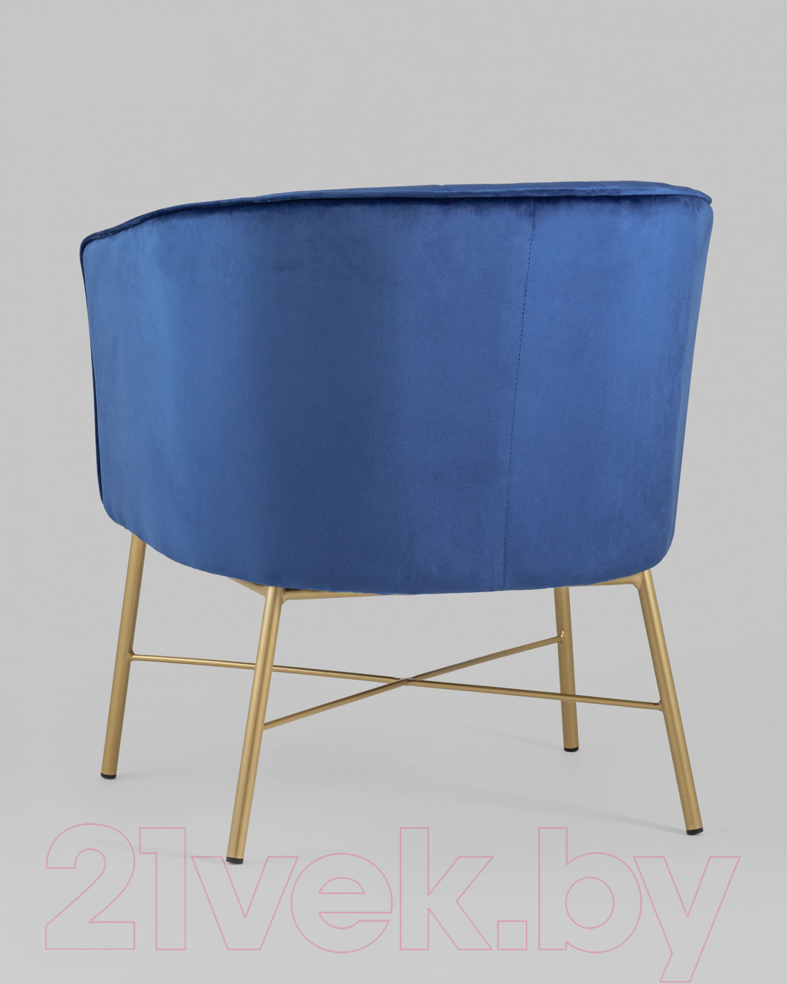 Кресло мягкое Stool Group Шале / FALETTE BLUE (велюр синий)