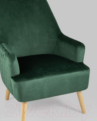 Кресло мягкое Stool Group Хантер / HUTTER GREEN (велюр зеленый)