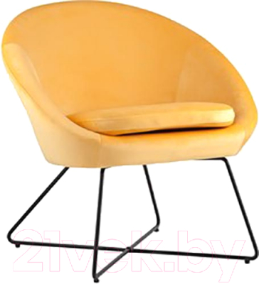 Кресло мягкое Stool Group Колумбия / HLR-22 (вельвет оранжевый)