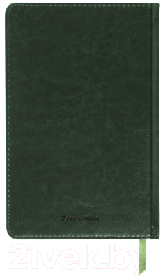 Ежедневник Brauberg Imperial / 111855 (зеленый, кожзам)