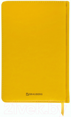 Ежедневник Brauberg Imperial / 111858 (желтый, кожзам)