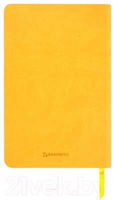 Ежедневник Brauberg Stylish / 111863 (желтый, кожзам)