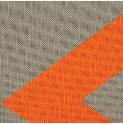 Ежедневник Brauberg Waves / 111877 (серый/оранжевый, кожзам)