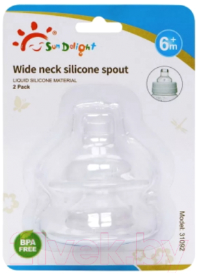 Изображение товара Набор сосок Sun Delight Силиконовая / 31092 (2шт)