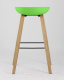 Миниатюра изображения товара Стул барный Stool Group Libra / 8319 (зеленый/деревянные ножки)