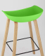 Миниатюра изображения товара Стул барный Stool Group Libra / 8319 (зеленый/деревянные ножки)