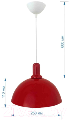 Потолочный светильник Apeyron Electrics 15Вт 220В / 12-102 (красный)