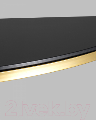 Консольный столик Stool Group Альба 115x30 / ECST-095-SR-TG (стекло черное/сталь золото)