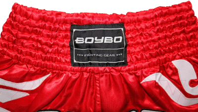 Шорты для бокса BoyBo Для тайского (XL, красный)