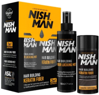 

Набор косметики для волос NishMan, Keratin Dark Brown Топик 20г+Жидкий лак 100мл