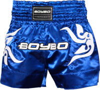 Шорты для бокса BoyBo Для тайского (M, синий) - 