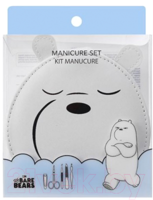 Набор для маникюра Miniso We Bare Bears Белый медведь 1061