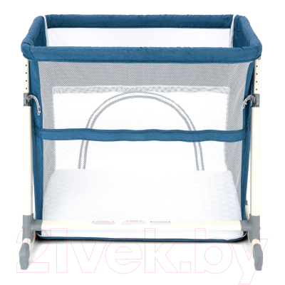 Детская кровать-трансформер Nuovita Accanto Calma (темно-синий лен)