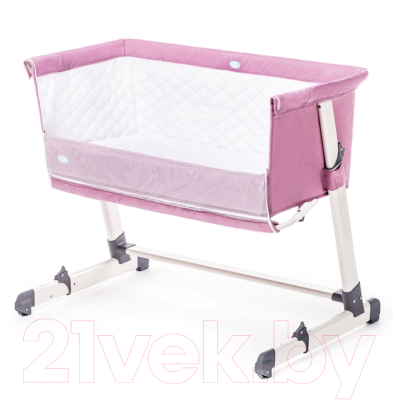 Детская кроватка Nuovita Accanto (розовый)