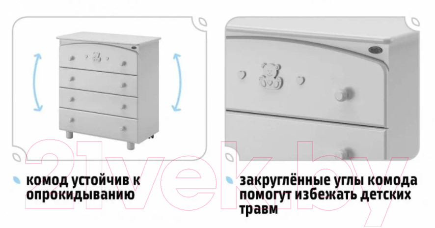 Комод пеленальный Nuovita Sorriso