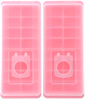 Набор форм для льда Miniso 4522 (2шт, розовый) - 
