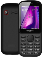 Мобильный телефон Texet TM-221 (черный/красный) - 