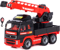 Кран игрушечный Полесье Mammoet Volvo с поворотной платформой / 56986 - 