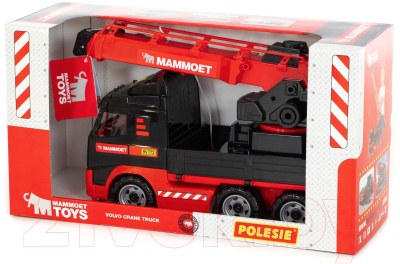 Кран игрушечный Полесье Mammoet Volvo с поворотной платформой / 56986