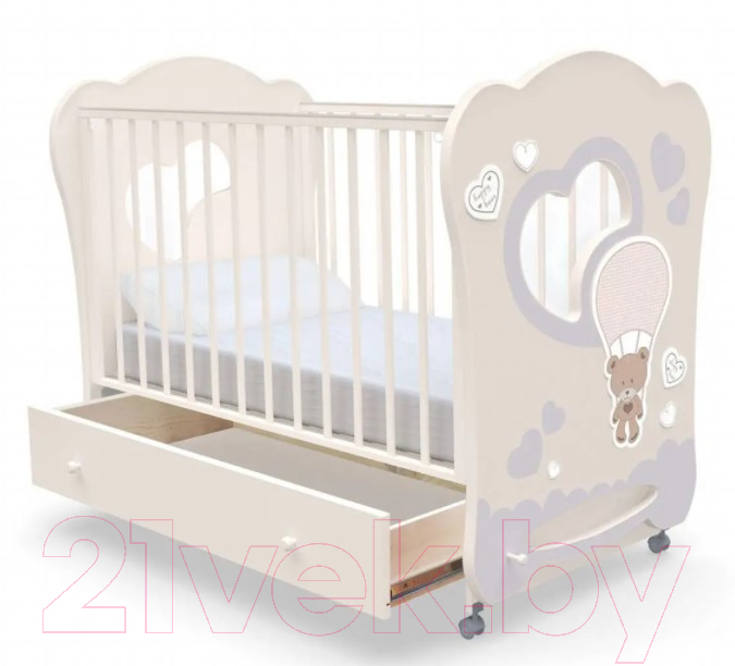 Детская кроватка Nuovita Stanzione Cute Bear Swing