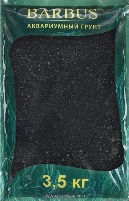 Грунт для аквариума Barbus Премиум / Gravel 029/3.5 (3.5кг, черный)