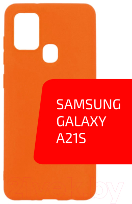 Чехол-накладка Volare Rosso Cordy для Galaxy A21s (оранжевый)