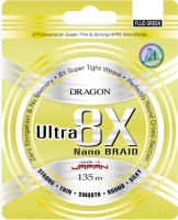 

Леска плетеная Dragon, Ultra 8x Nano 0.20мм 135м / 40-02-020