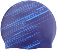 Шапочка для плавания Elous Elous EL010 (штрихи синий) - 