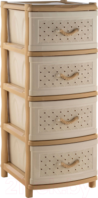 

Комод пластиковый Ellastik Plast, Элластик Сетка 49.5x39.5x86