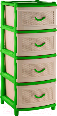 

Комод пластиковый Ellastik Plast, Элластик Плетенка 49.5x39.5x86