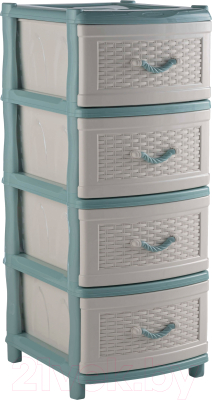 

Комод пластиковый Ellastik Plast, Элластик Плетенка 49.5x39.5x86