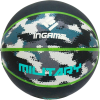 Баскетбольный мяч Ingame Military (размер 7, серый/зеленый) - 