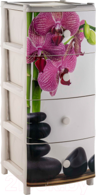 

Комод пластиковый Ellastik Plast, Элластик с рисунком 40x47x98