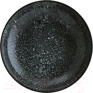 Тарелка столовая глубокая Bonna Cosmos Black Bloom / COSBLBLM23CK