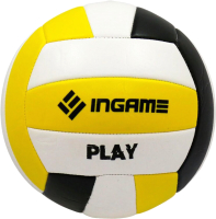 Мяч волейбольный Ingame Play (черный/белый/желтый) - 