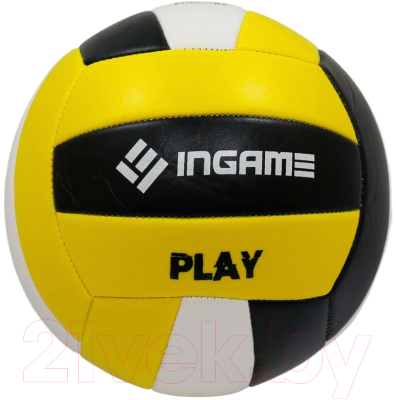 Мяч волейбольный Ingame Play (черный/белый/желтый)