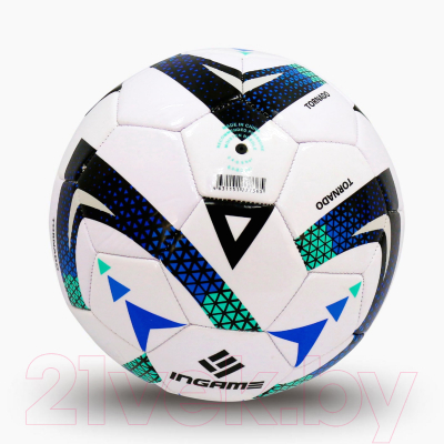 Футбольный мяч Ingame Tornado (размер 5, синий)
