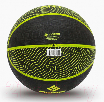 Баскетбольный мяч Ingame Ant №7 (черный/желтый)